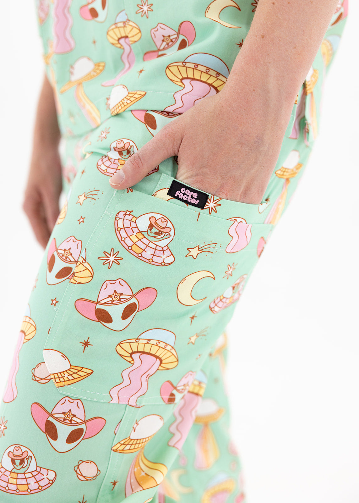 SPACE COWBOY SCRUB SET