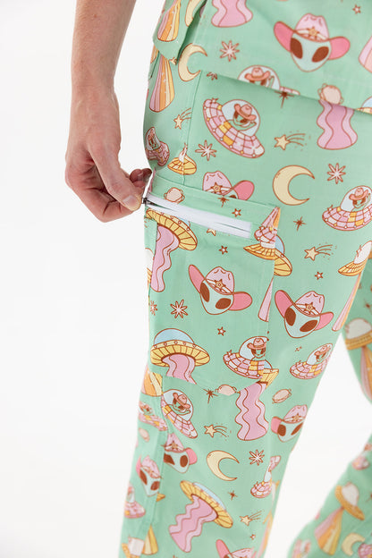 SPACE COWBOY SCRUB SET