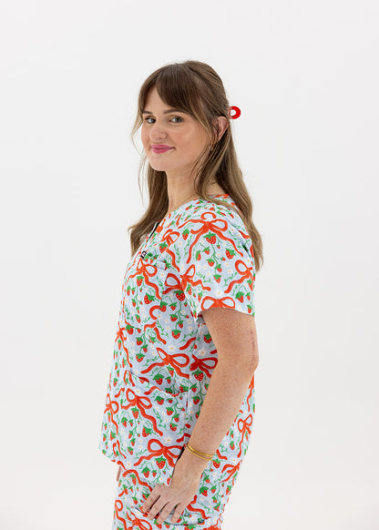 STRAWBERRY FIELDS SCRUB SET