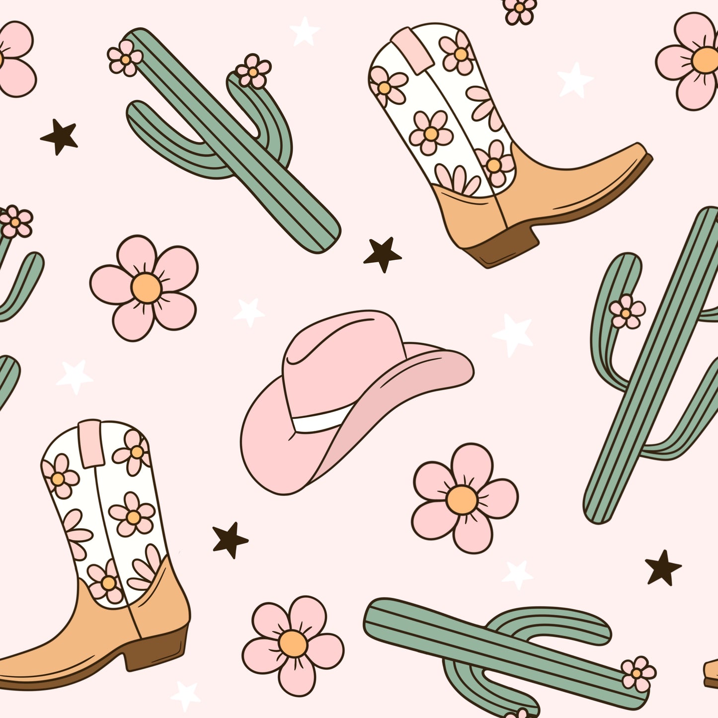 COWGIRL SCRUB SET PATTERN