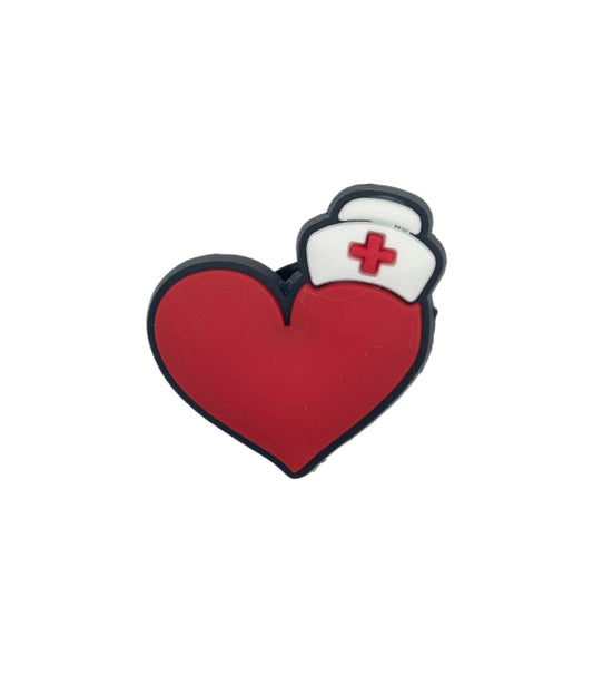 NURSES HEART SHOE CHARM