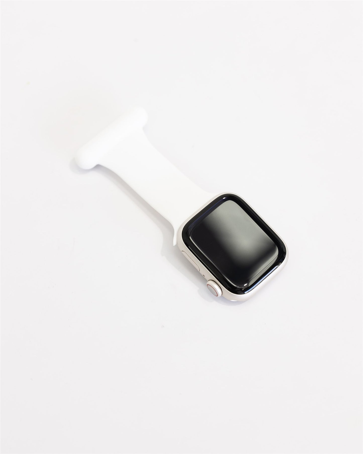 WHITE APPLE FOB WATCH