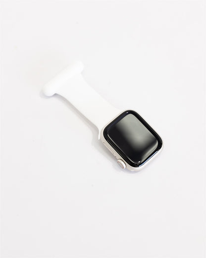 WHITE APPLE FOB WATCH