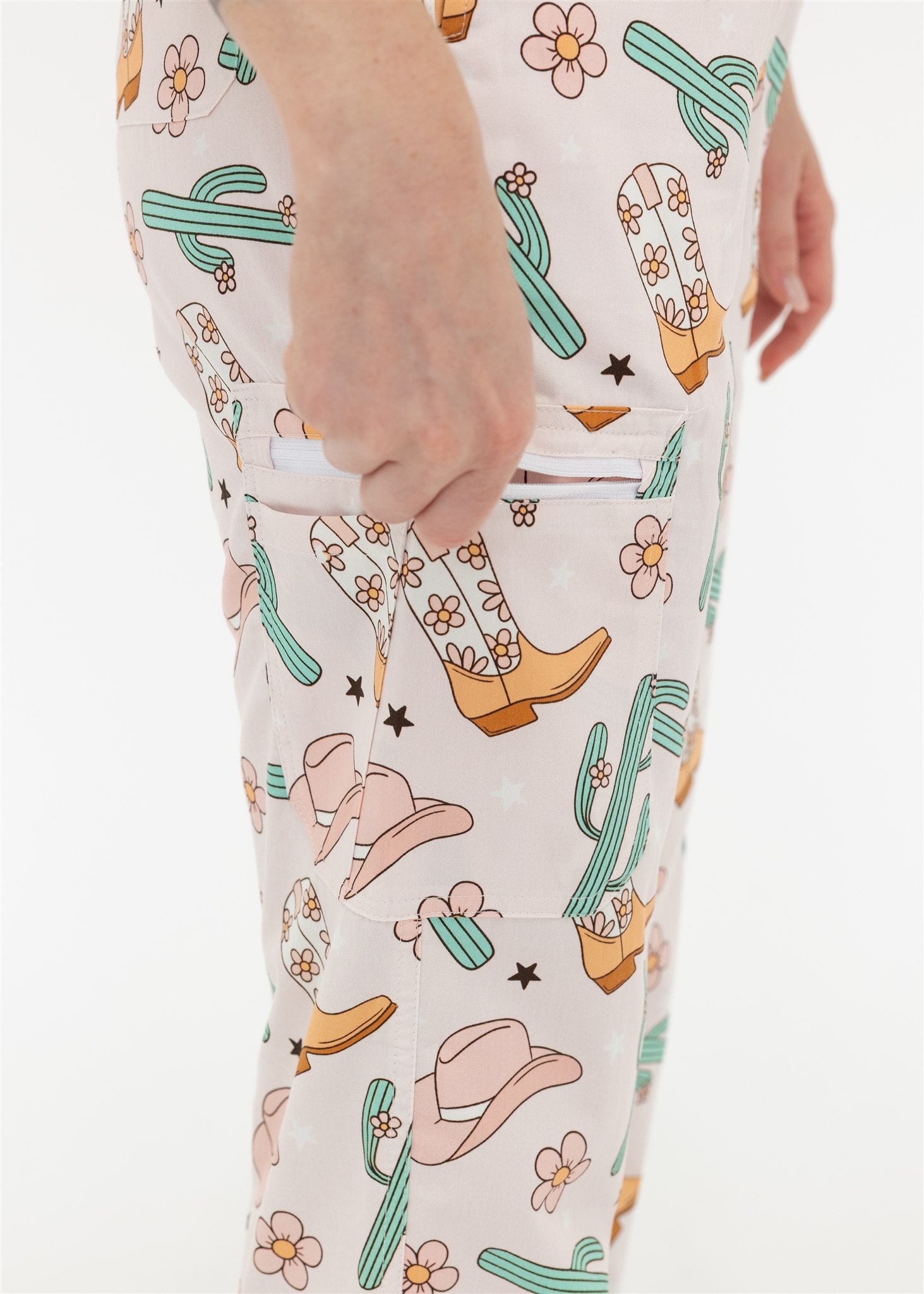 COWGIRL SCRUB SET PANT ZIP