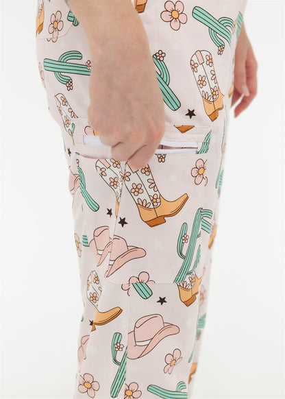 COWGIRL SCRUB SET PANT ZIP