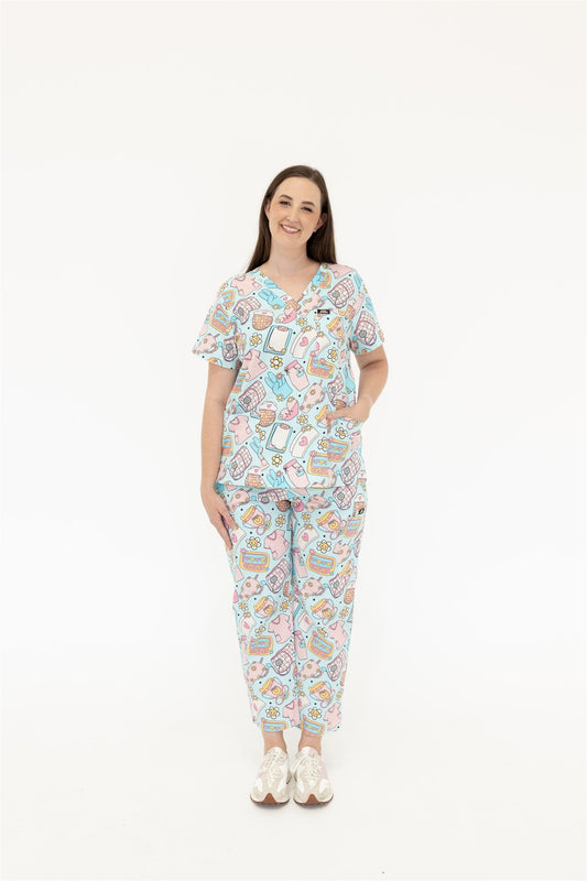 NURSE LIFE SCRUB SET