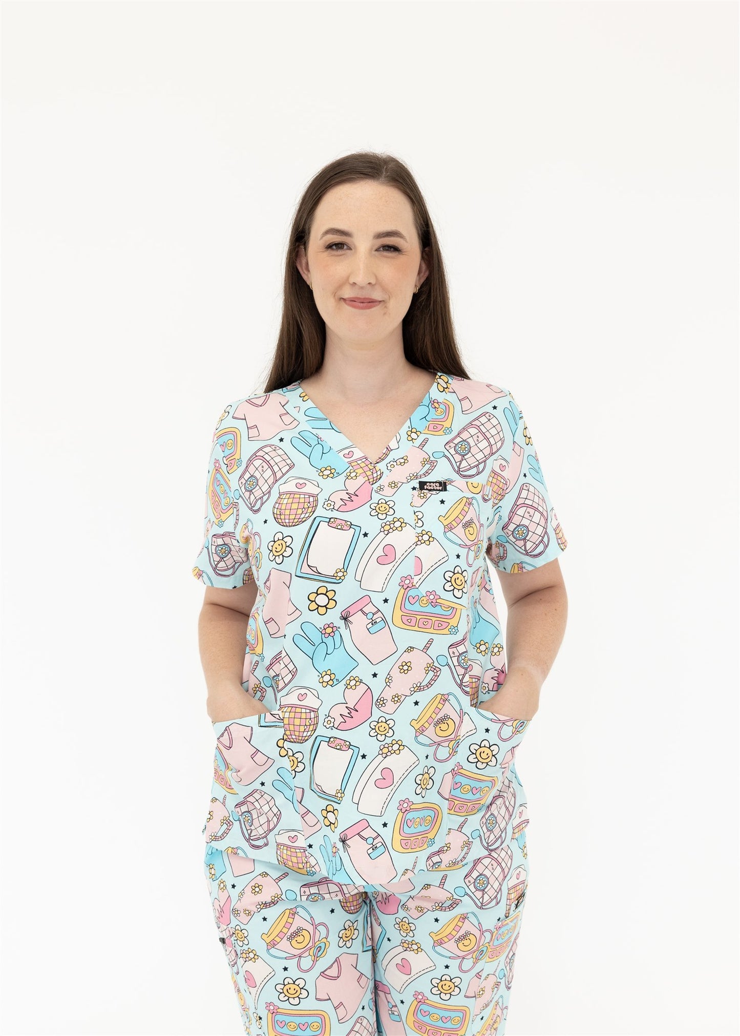 NURSE LIFE SCRUB SET